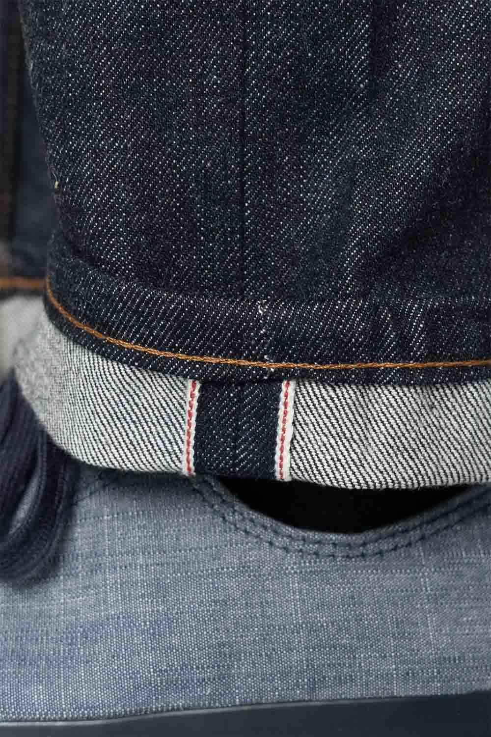 Naked & Famous - Weird Guy - Blue Wave Selvedge - Hem