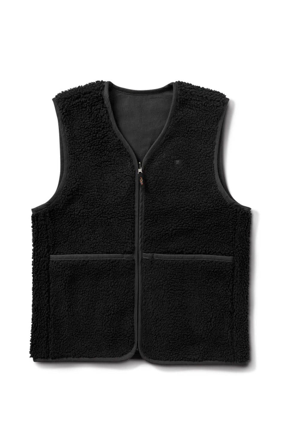 Roark - JT Vest - Vintage Black - Reversed Front Flatlay