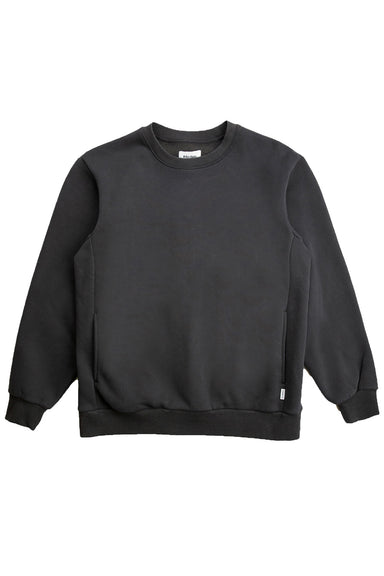 Rhythm - Classic Fleece Crew - Vintage Black - Flatlay