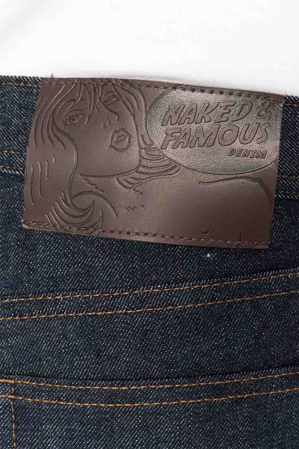 Naked & Famous - Weird Guy - Blue Wave Selvedge - Tag