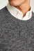 Bonobos - Marled Raglan Crew - Dark Grey Marl - Detail