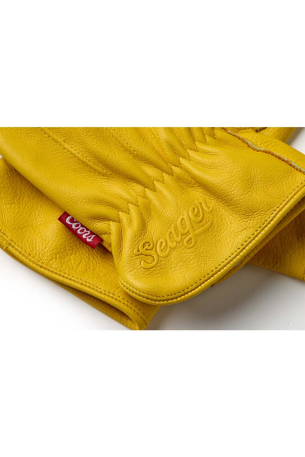 Seager - Coors Banquet Bale Work Gloves - Yellow - Detail