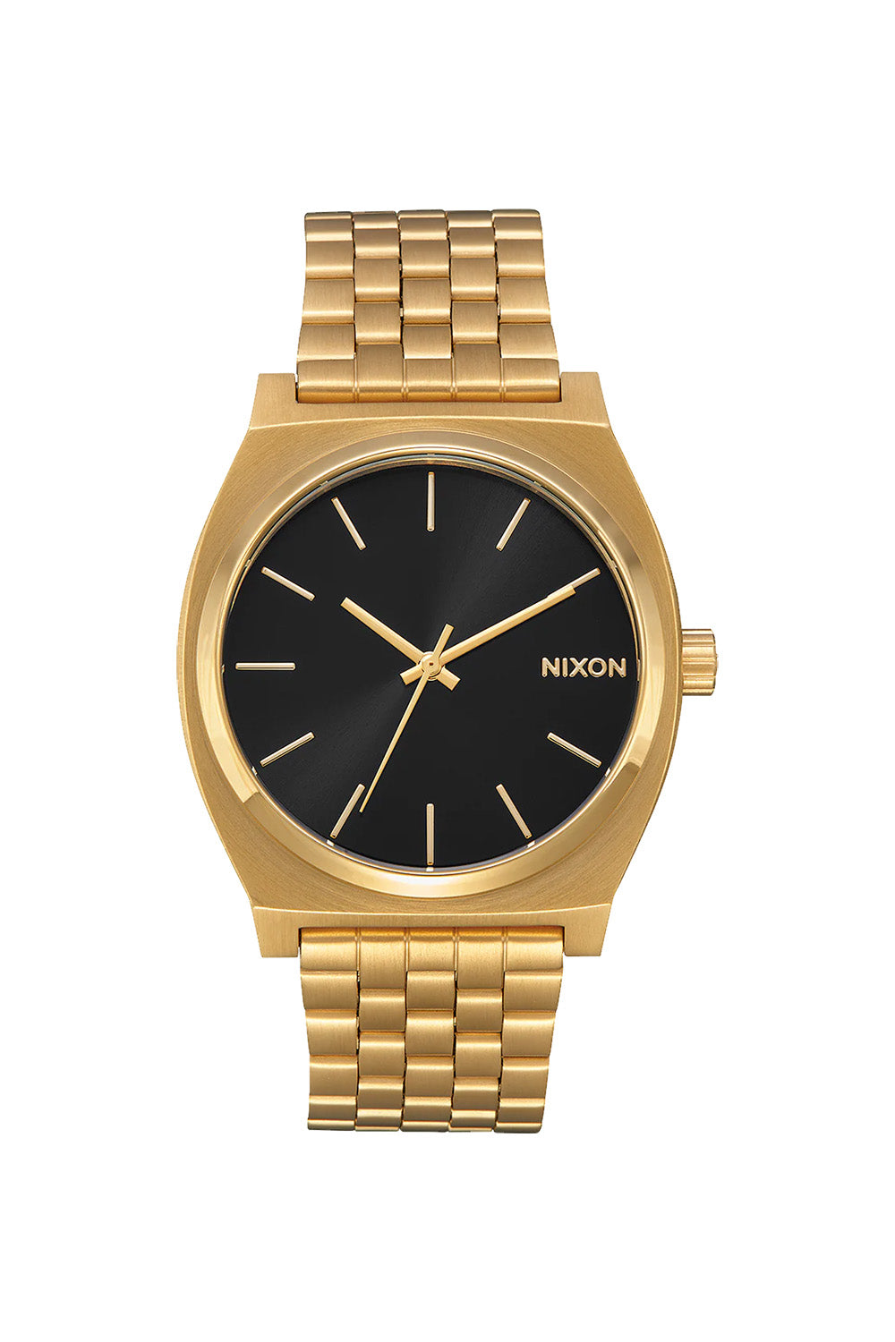 Nixon - Time Teller - All Black/Gold Sunray - Front