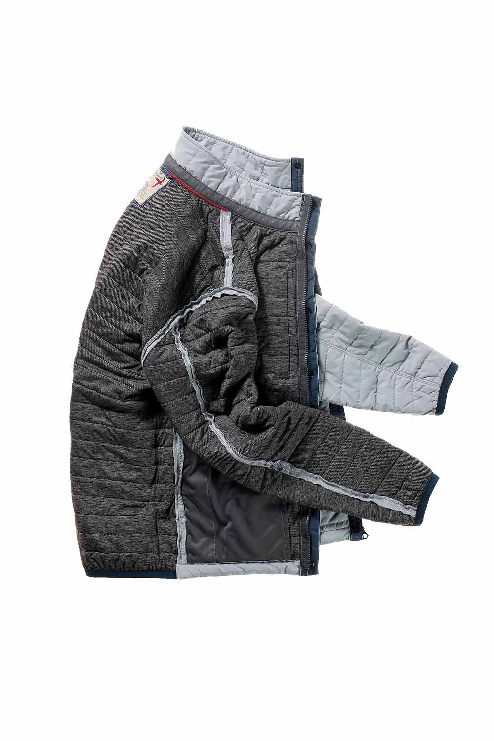 Relwen - Wind Zip Jacket - Ghost Grey - Inside