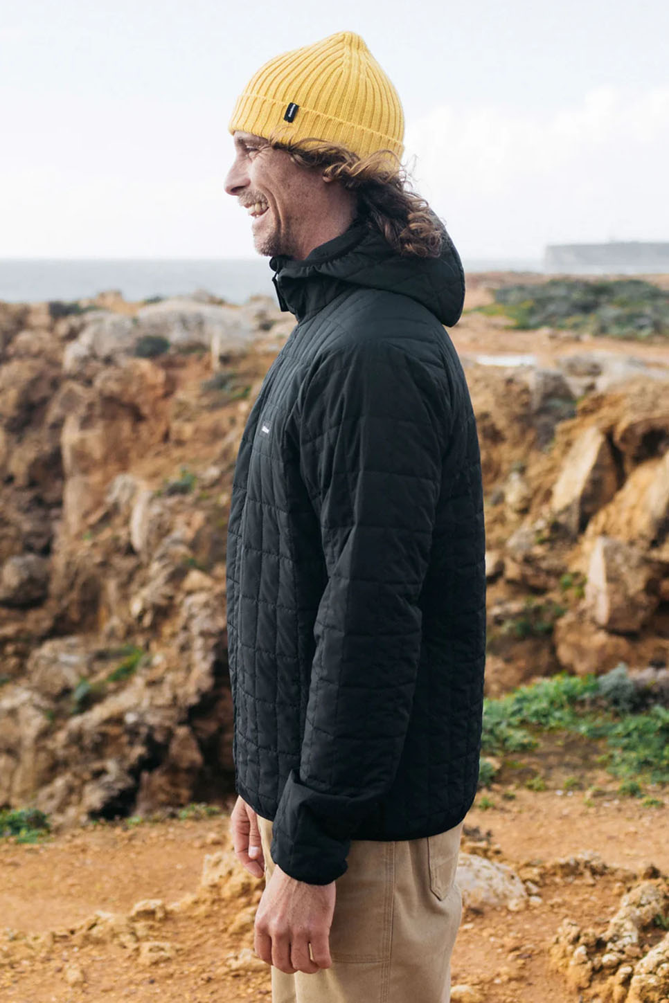 Finisterre - Firecrest Hooded Jacket - Black - Side