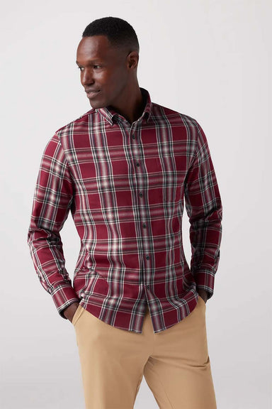 Mizzen + Main - City Flannel - Garnet Thomas Plaid