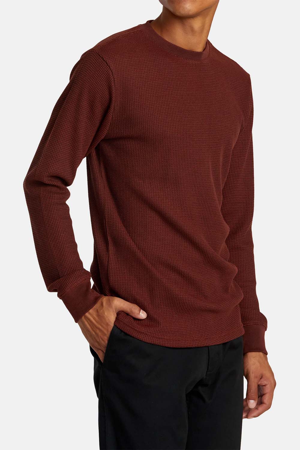 RVCA - Day Shift Thermal LS - Red Earth - Side