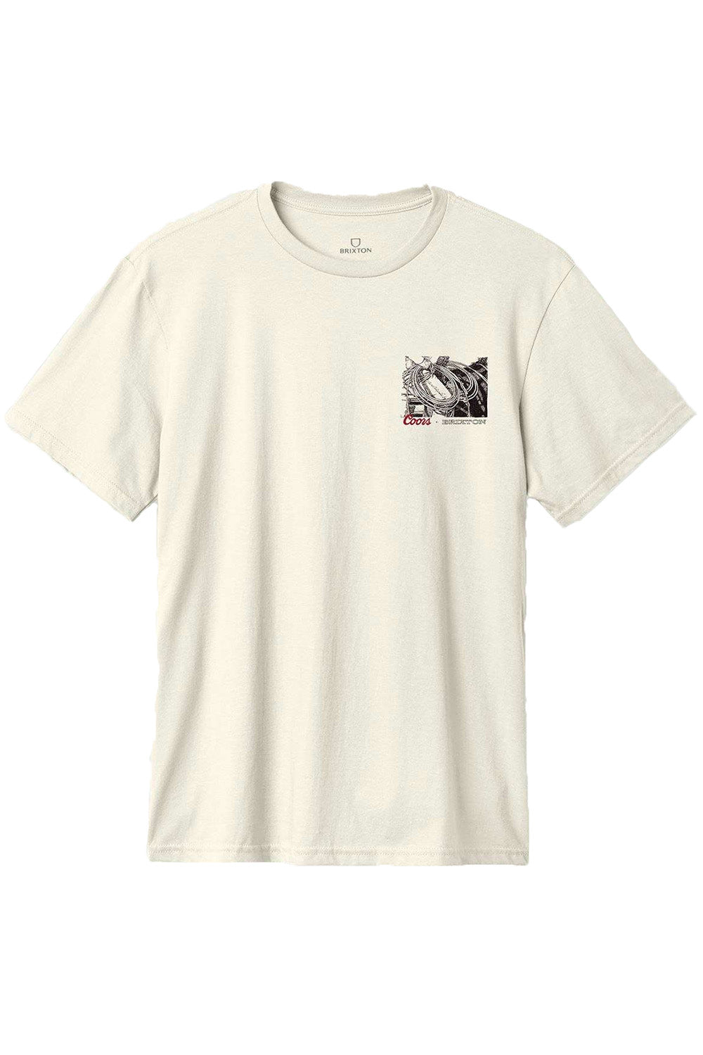 Brixton - Coors Range SS Standard Tee - Cream - Front