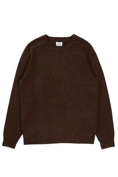 Rhythm - Classic Crew Knit - Chocolate - Flatlay