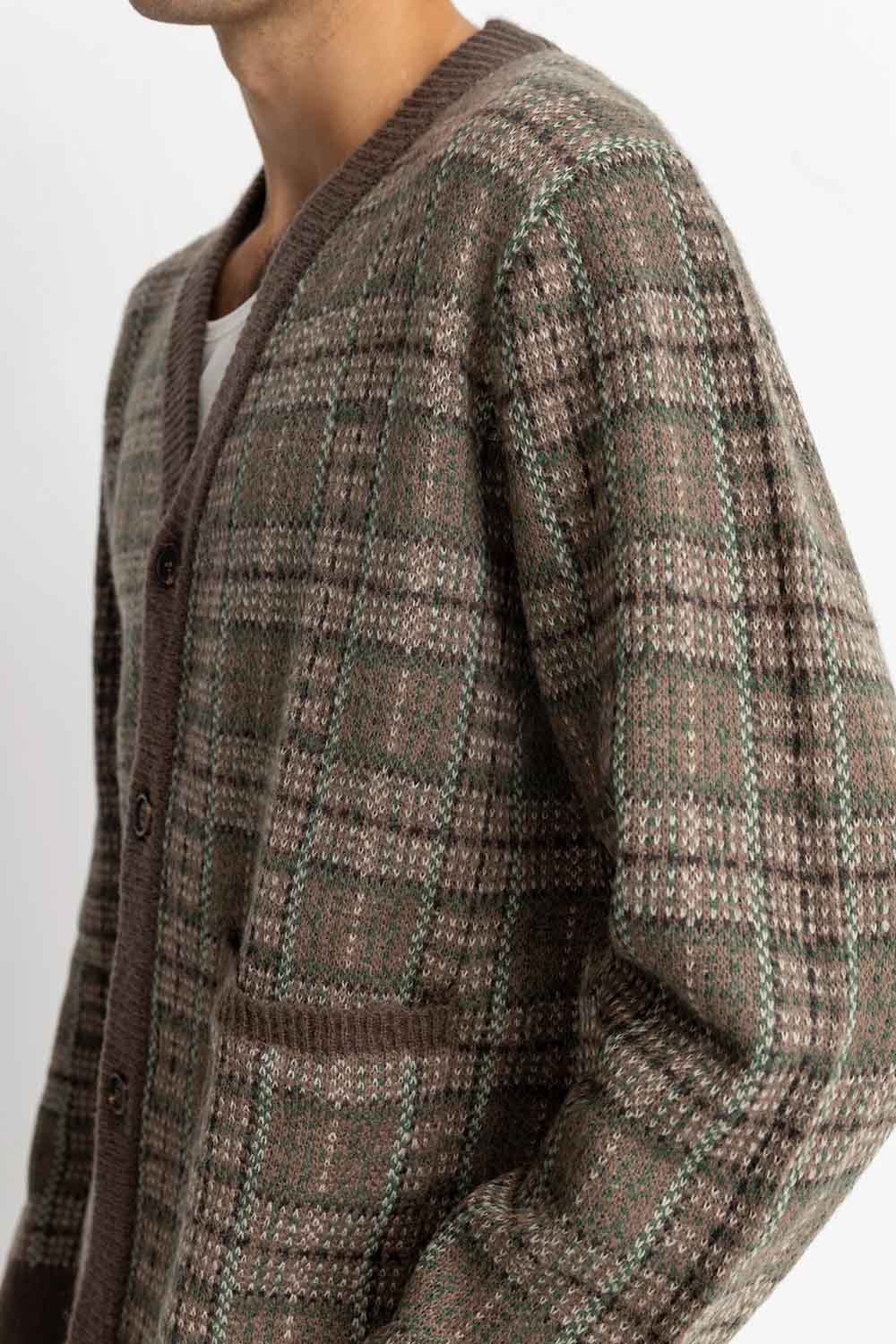 Rhythm - Mohair Criss Cardigan - Cedar - Detail