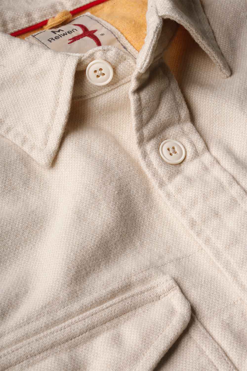 Relwen - Utility Work Shirt - Bone Canvas - Detail