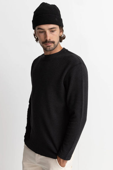 Rhythm - Classic Waffle Knit - Vintage Black - Front