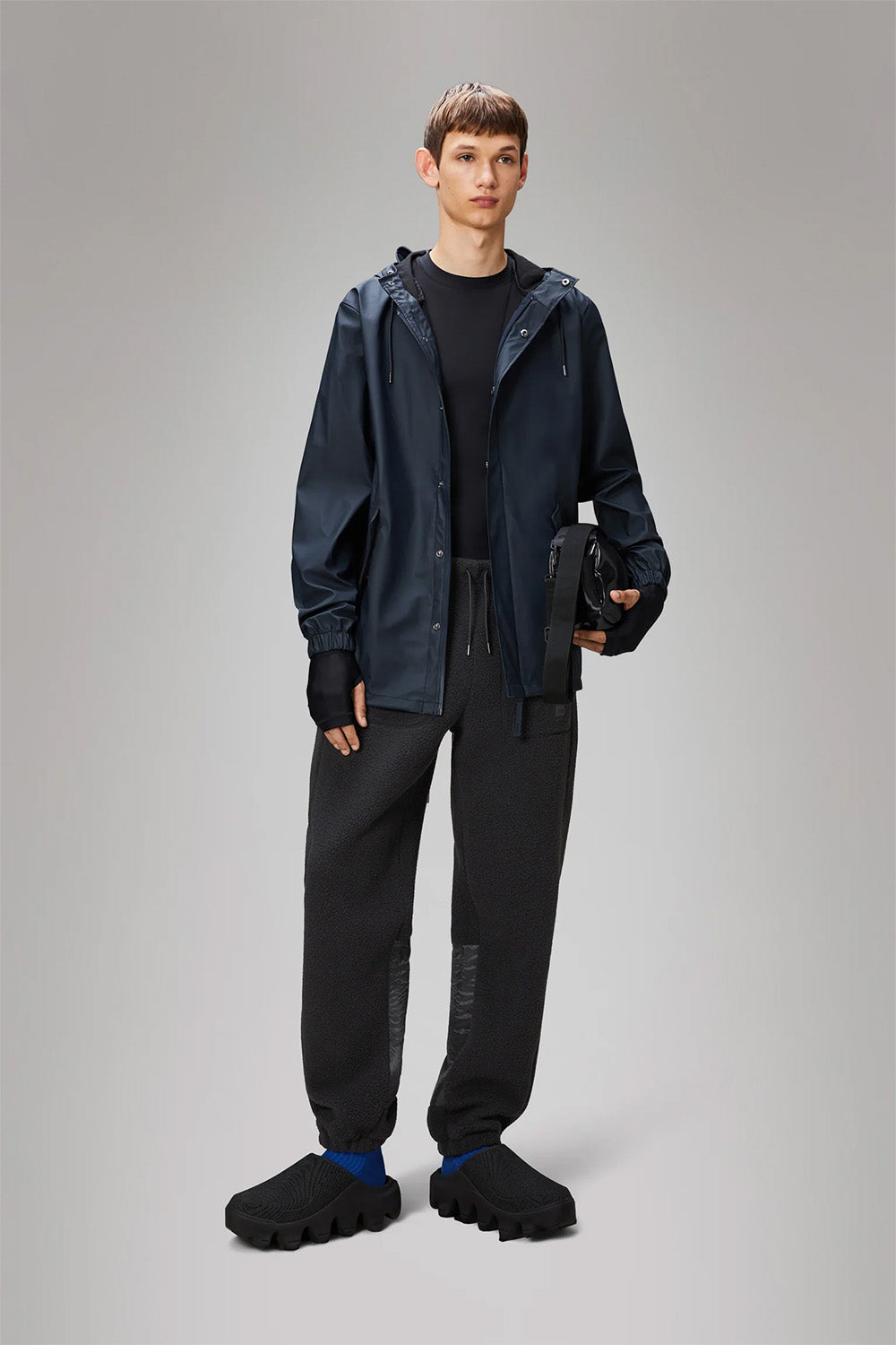 RAINS - Fishtail Jacket - Navy - Profile