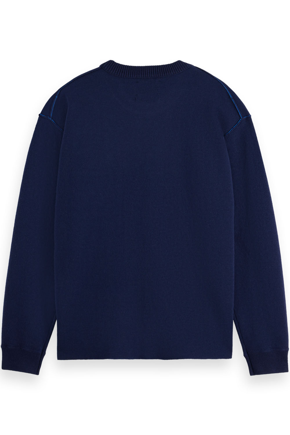 Scotch & Soda - Merino Crewneck - Navy - Back