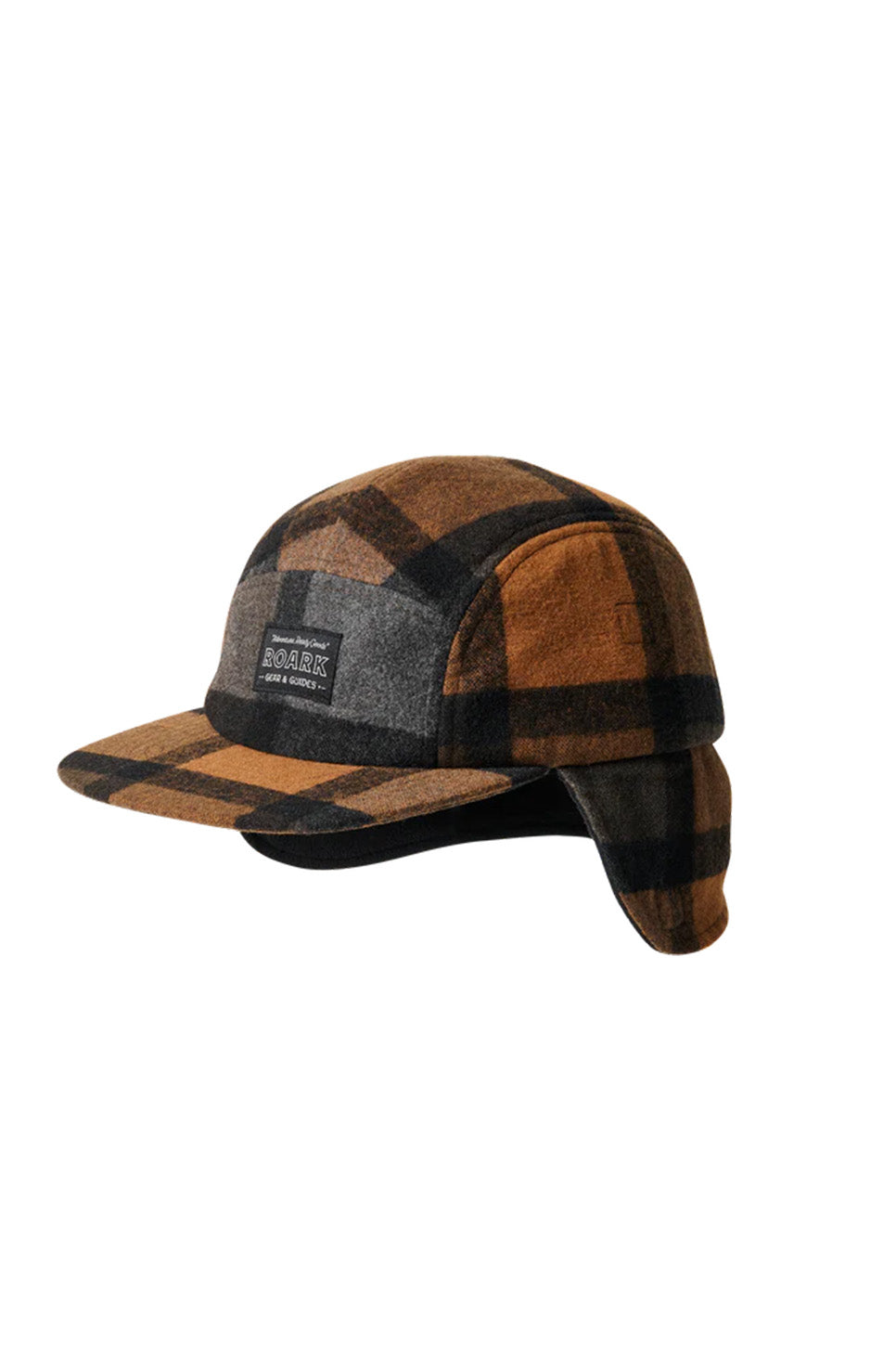 Roark - Dog Ear Camper Hat - Pecan - Profile with Flap