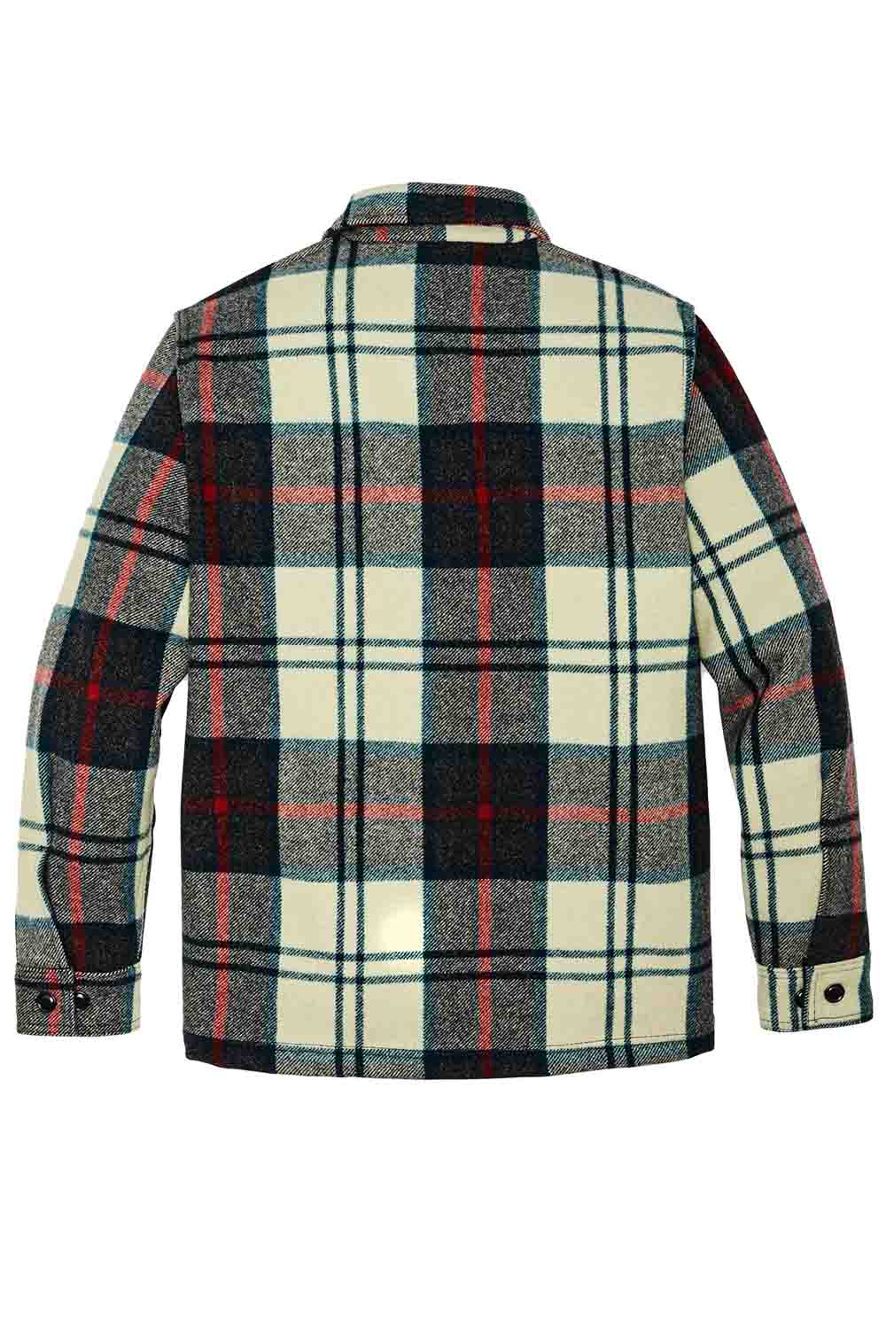 Filson - Mackinaw Wool Jac-Shirt - Cream/Multi Plaid - Back