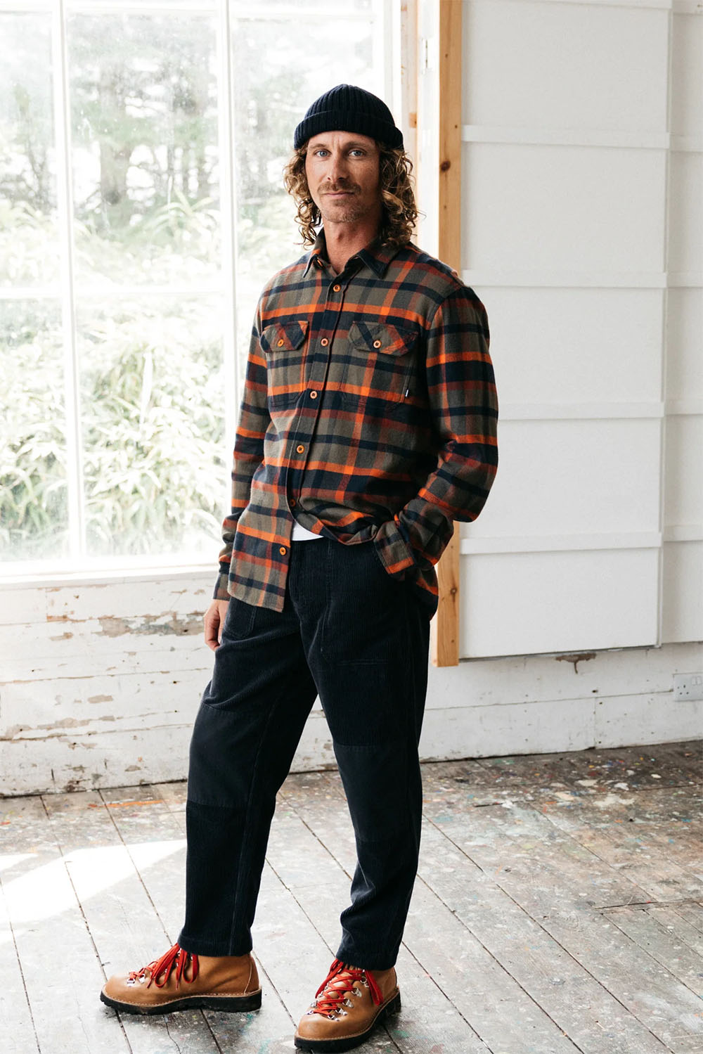 Finisterre - Beardsmore Flannel - Dark Rosewood - Front