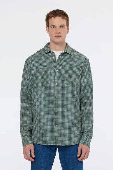 Scotch & Soda - Double Face Check Shirt - Sage Green