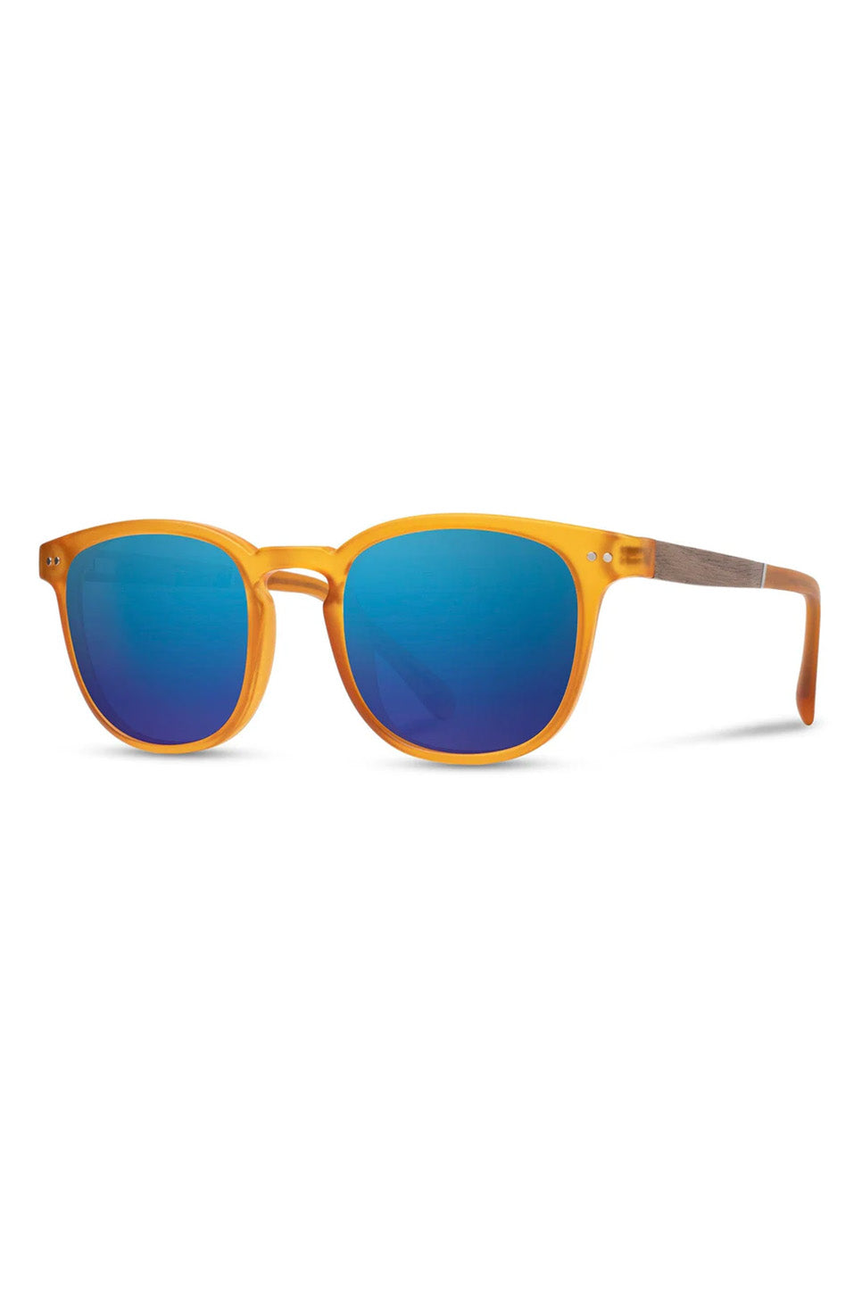 Shwood - Topo - Matte Orange/Walnut/HD+ Blue Flash Polar - Profile