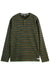 Scotch & Soda - Striped LS T-Shirt - Classic Green - Flatlay