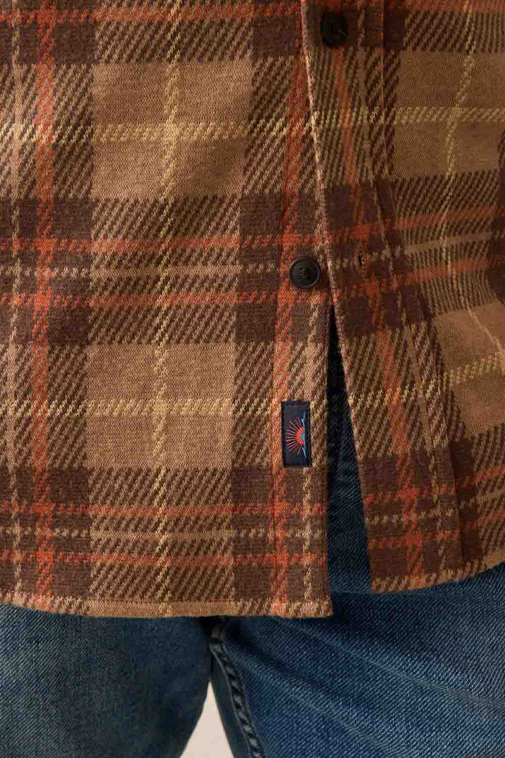 Faherty - Legend Sweater Shirt - Cedar Sands Plaid - Detail