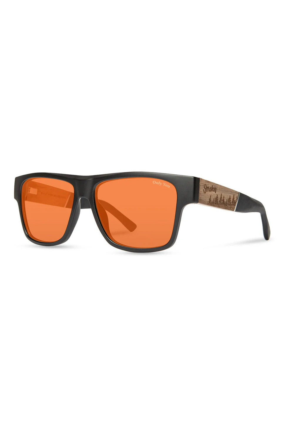 Shwood - Cliff - Matte Black/Smokey Bear/Amber Polar - Profile