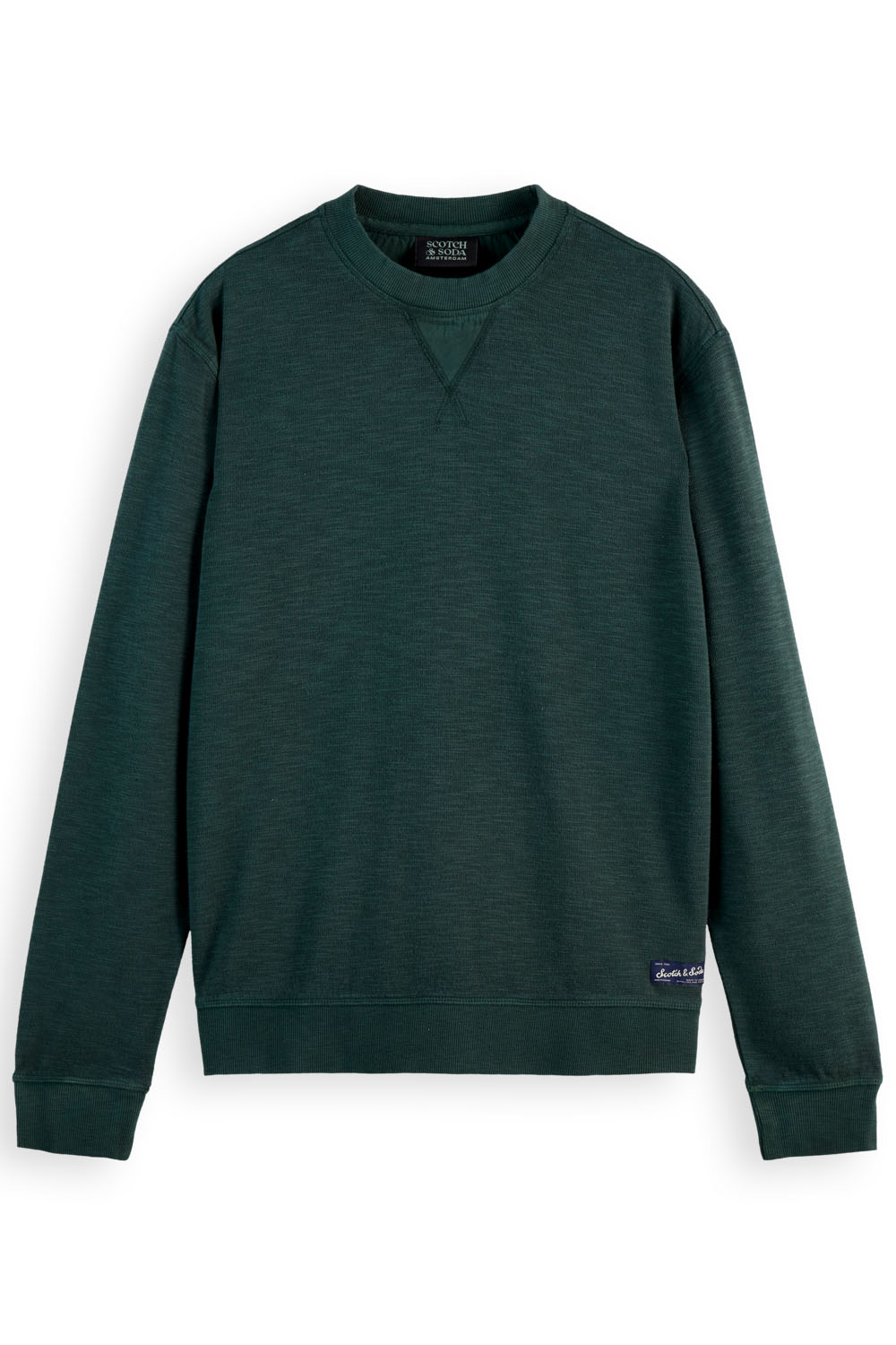 Scotch & Soda - Garment Dye Sweatshirt - Amsterdam Green - Front