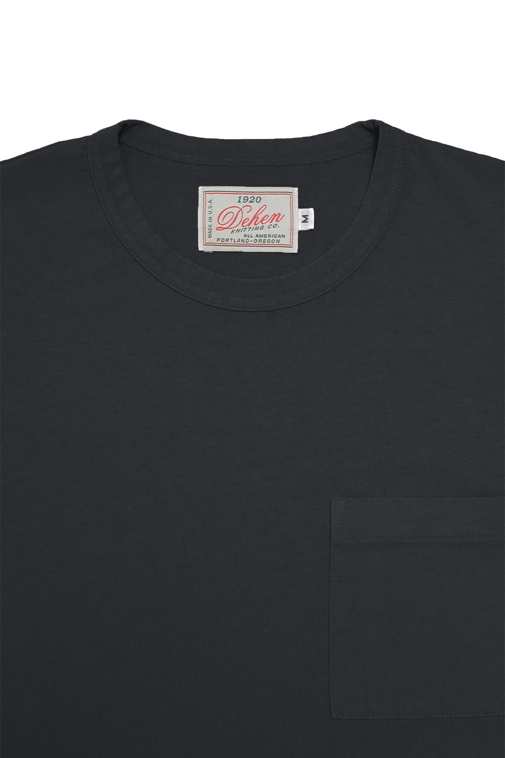 Dehen - Heavy Duty Pocket Tee - Dark Charcoal - Detail