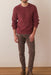 Marine Layer - Inverness Sweater Crew - Burgundy Neps