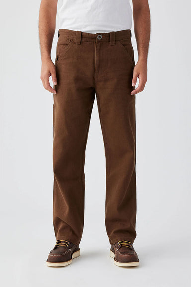 Seager - Bison Canvas Pant - Tobacco Brown - Front