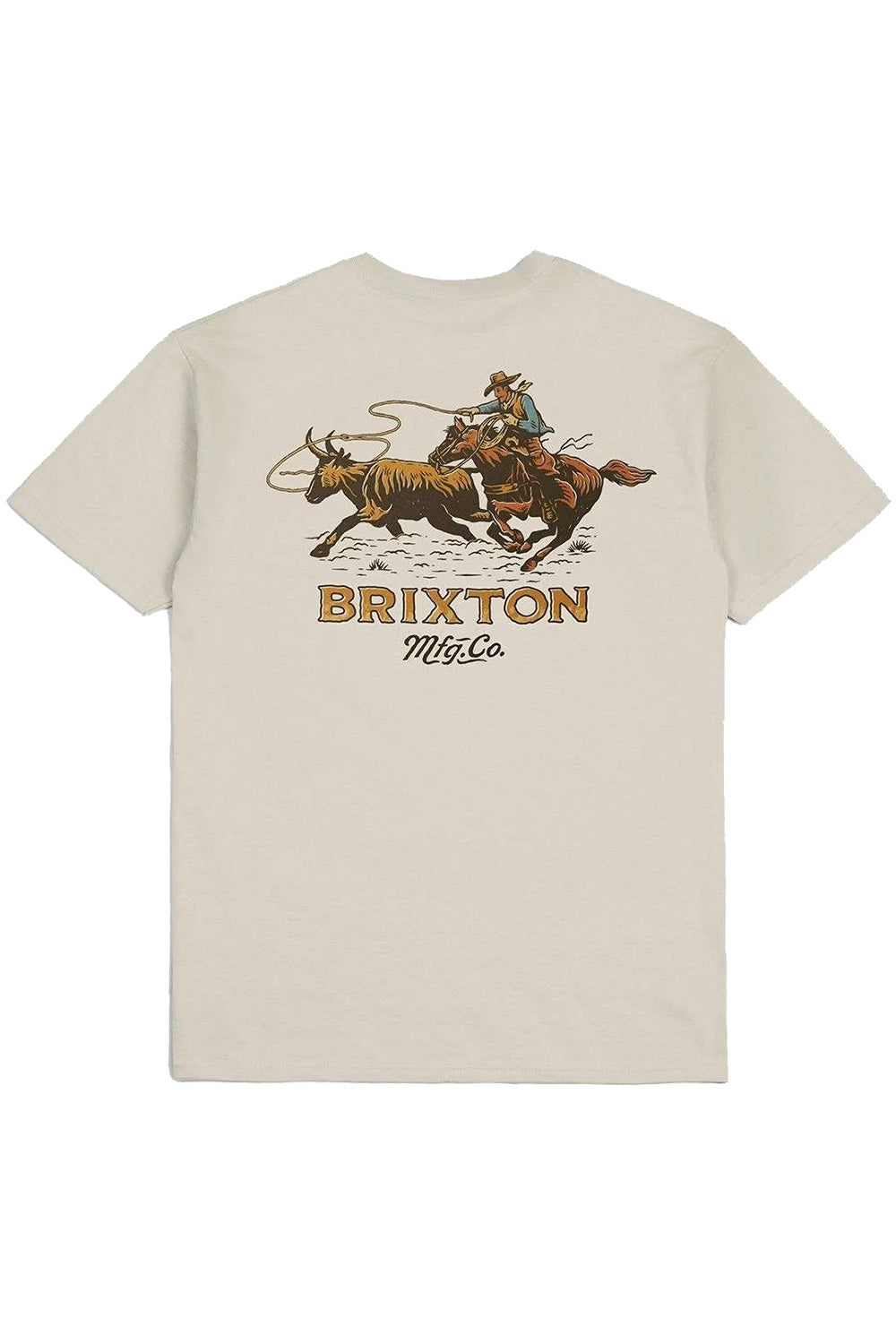 Brixton - Wrangling SS Tee - Cream - Back