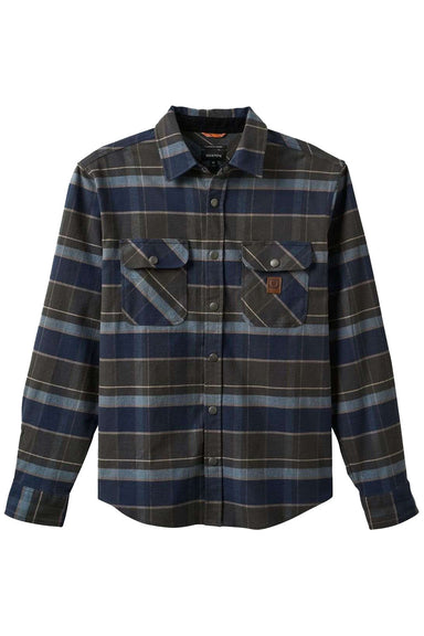 Brixton - Builders Bowery Flannel - Navy/Black/Coronet Blue - Flatlay