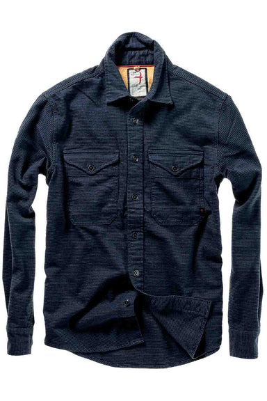 Relwen - Utility Work Shirt - Navy/Black Houndstooth