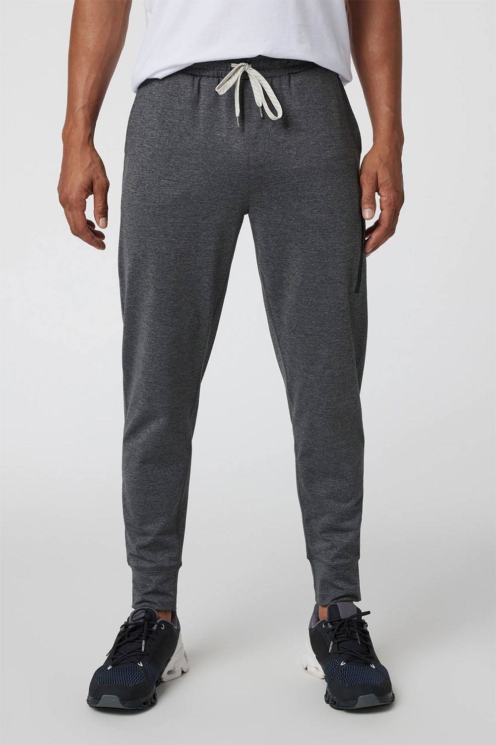 Vuori - Sunday Performance Jogger - Charcoal Heather - Front