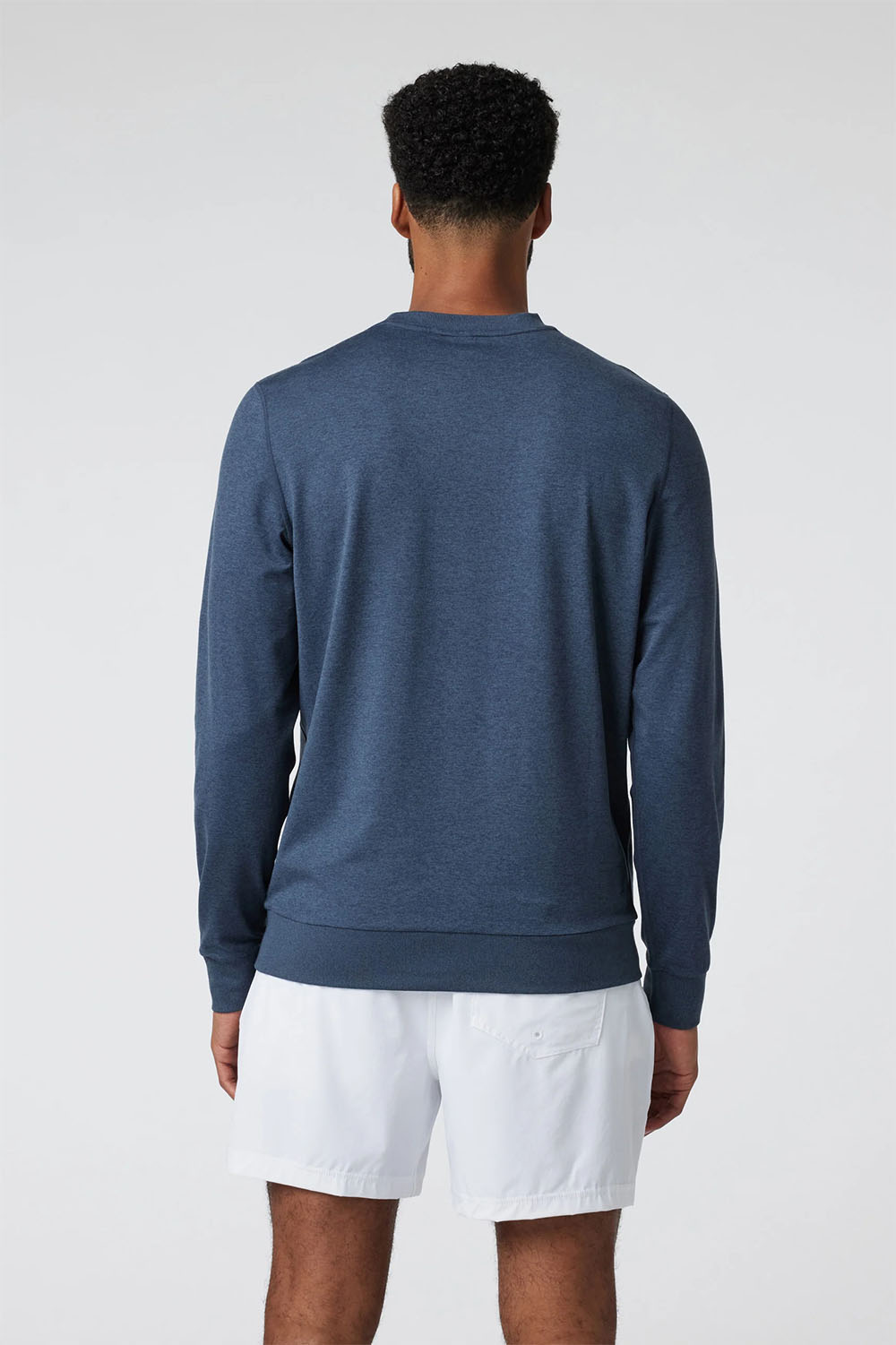 Vuori - Ponto Performance Crew - Azure Heather - Back