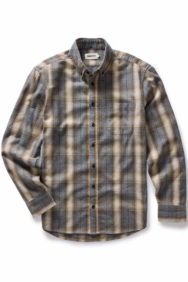 Taylor Stitch - The Jack - Brushed Heather Grey Plaid - Flatlay