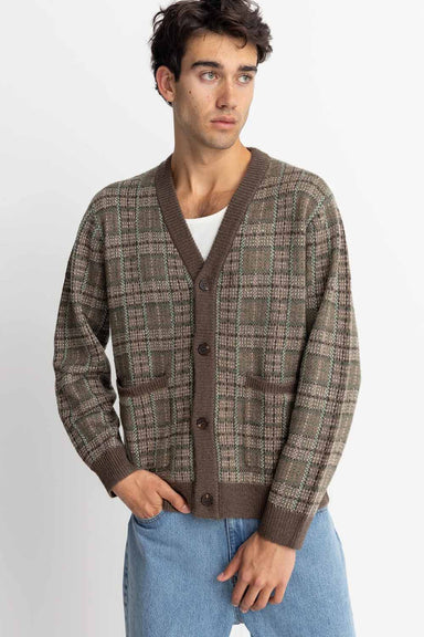 Rhythm - Mohair Criss Cardigan - Cedar - Front