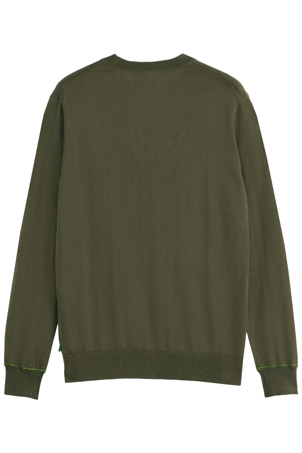 LINEN-BLEND CREWNECK Classic Green