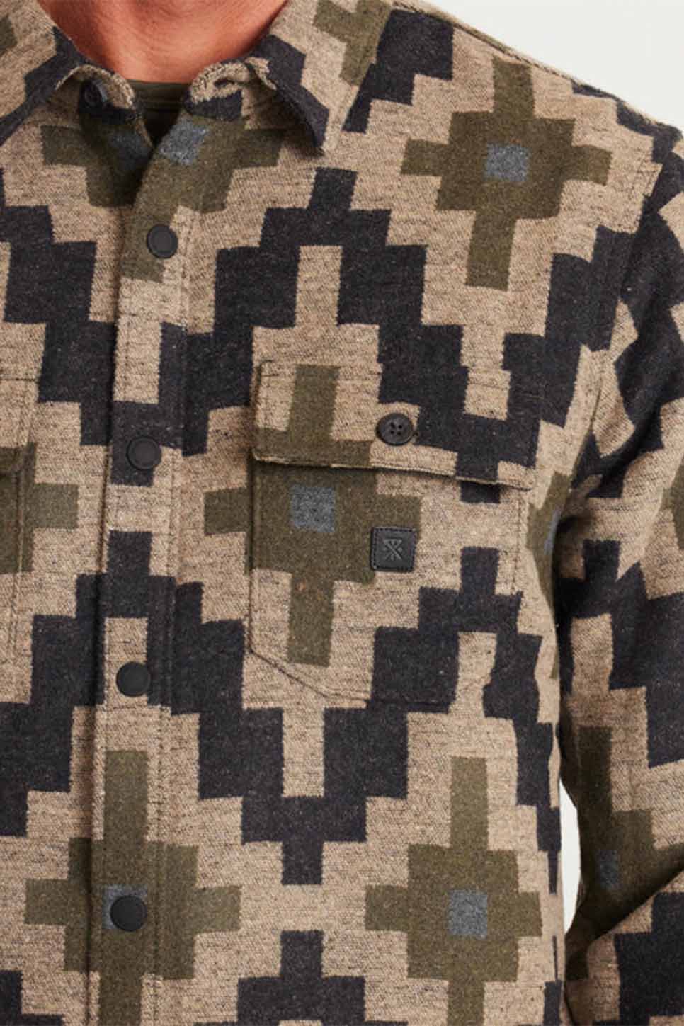 Roark - Nordsman Flannel LS - Hillside Jacquard - Detail