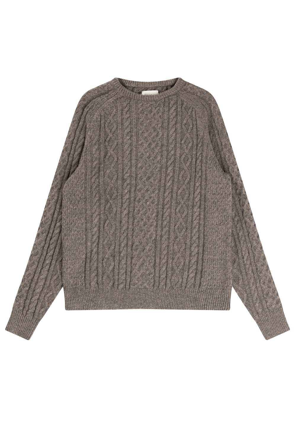 Rhythm - Mohair Fishermans Knit - Washed Black - Flatlay