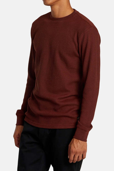 RVCA - Day Shift Thermal LS - Red Earth - Profile