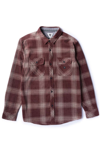 Vissla - Eco-Zy LS Polar Flannel - Fired Brick - Front