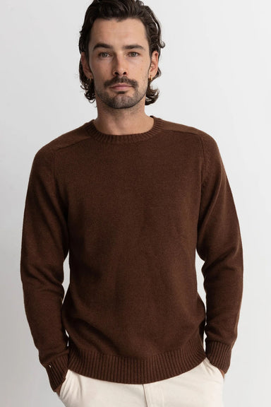 Rhythm - Classic Crew Knit - Chocolate - Front