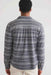 Marine Layer - Pacifica Stretch Shirt - Navy/Grey Baja Stripe - Back