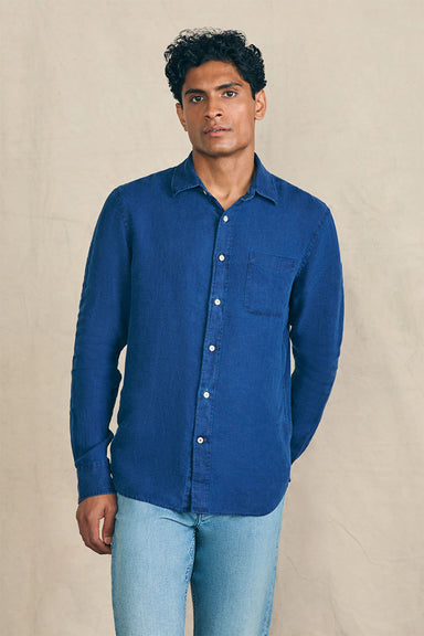 Faherty - Laguna Linen LS Shirt - Arroyo Wash - Front