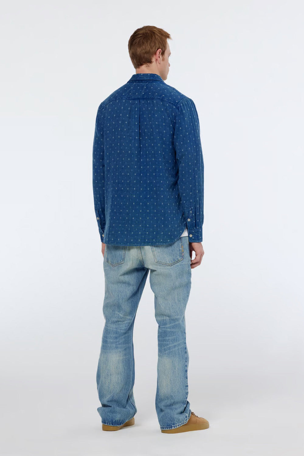 DENIM WEAVE SHIRT Washed Indigo