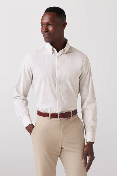 Mizzen + Main - Leeward LS - White Circle Texture