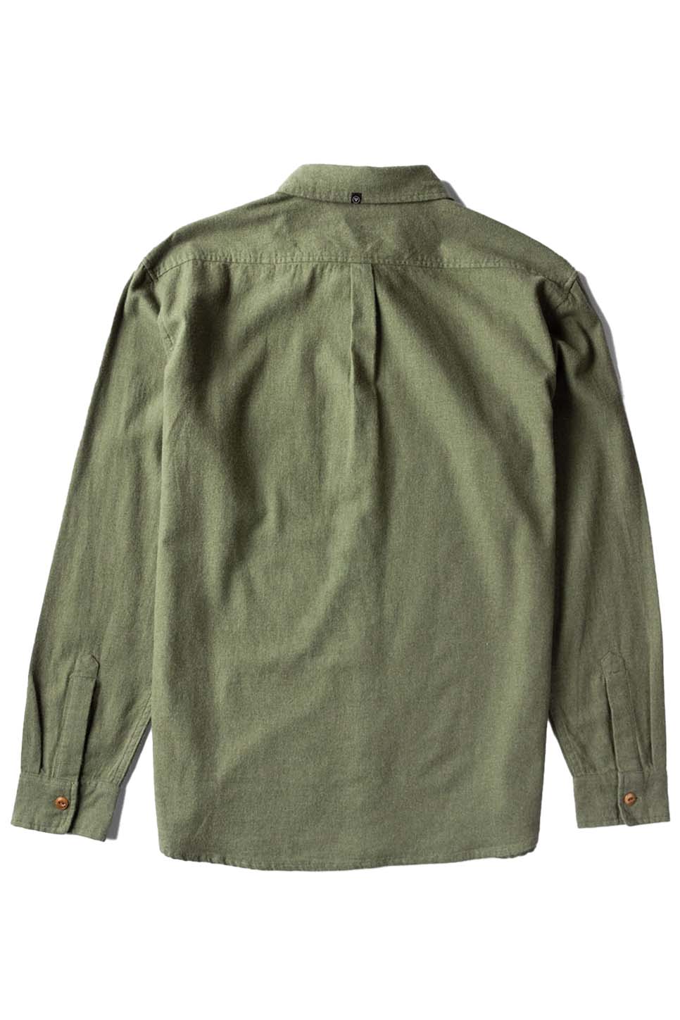 Vissla - Go To LS Shirt - Olive Heather - Back