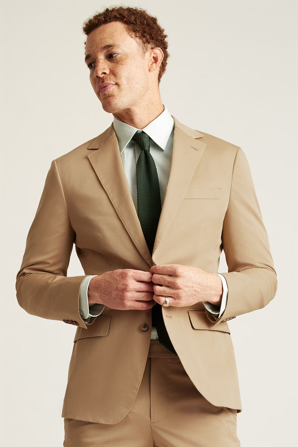 Bonobos - Jetsetter Italian Cotton Blazer - English Khaki - Profile