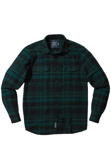 Grayers - Herringbone Heritage Flannel - Sycamore Green - Flatlay